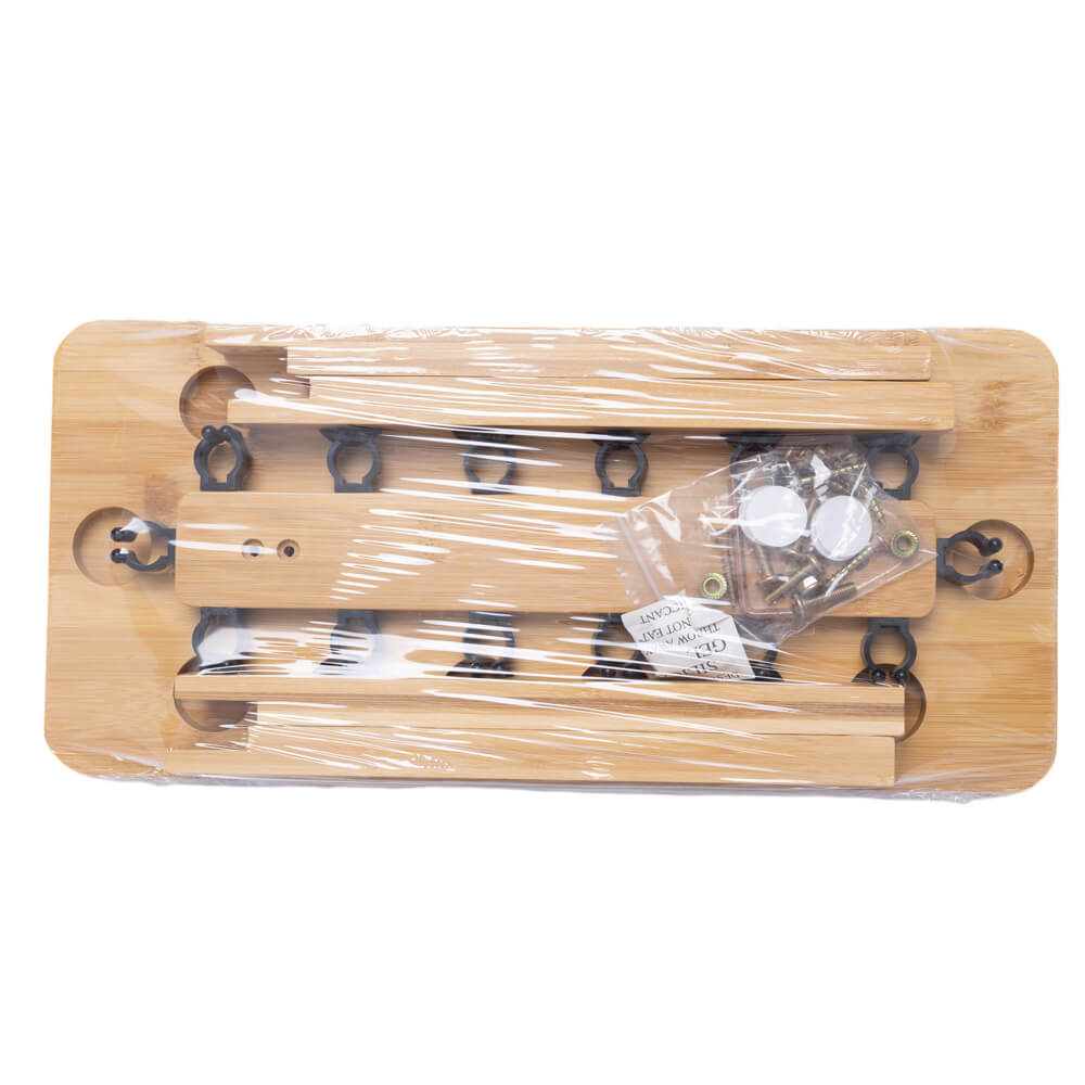 Raprance Fishing Rod Storage Racks, 100% Bamboo Floor Stand Fishing Pole Holders for Garage of 14 Rods or Combos