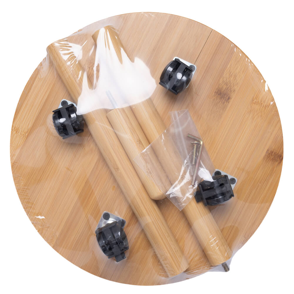 Raprance Round 15 Fishing Rod Storage Rack - Features Traditional Handcrafted Bamboo Post - No Tool Assembly, Bamboo