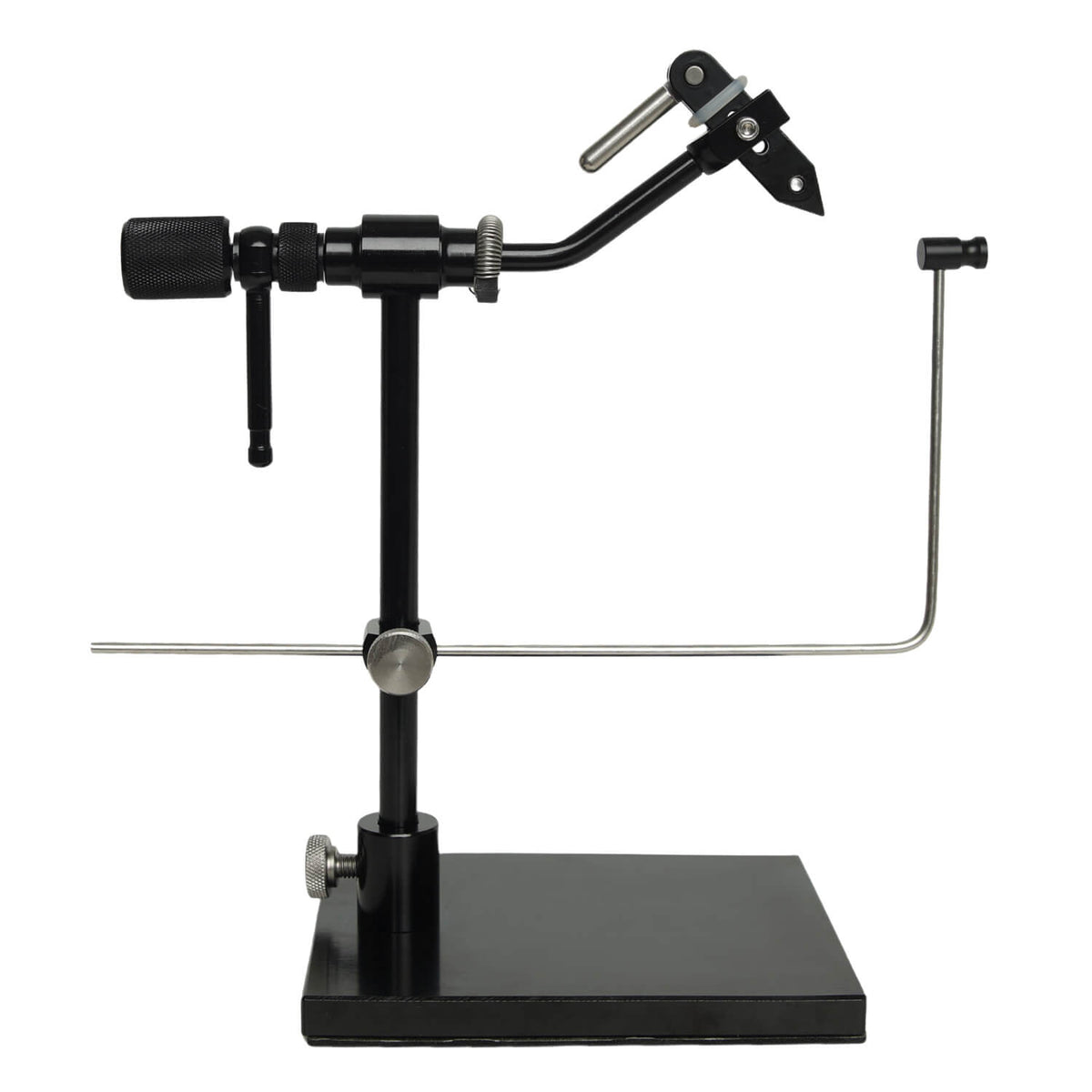 Raprance Rotary Fly Tying Vise with Steel Screws and Portable Travel Case - Well Made and Easy to Use Fly Tying Vise - A Rotary Fly Tying Tool with Pedestal Base, Steel Screw and a Case for Travelers