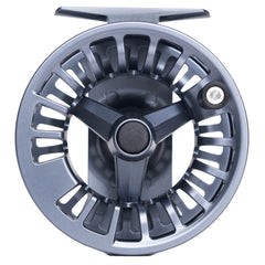 Raprance Fly Fishing Reel - CNC Aluminum Alloy, Ultra-Light, Instant Spool Change Side Button, for Freshwater/Saltwater (Matte Gunmetal Gray)