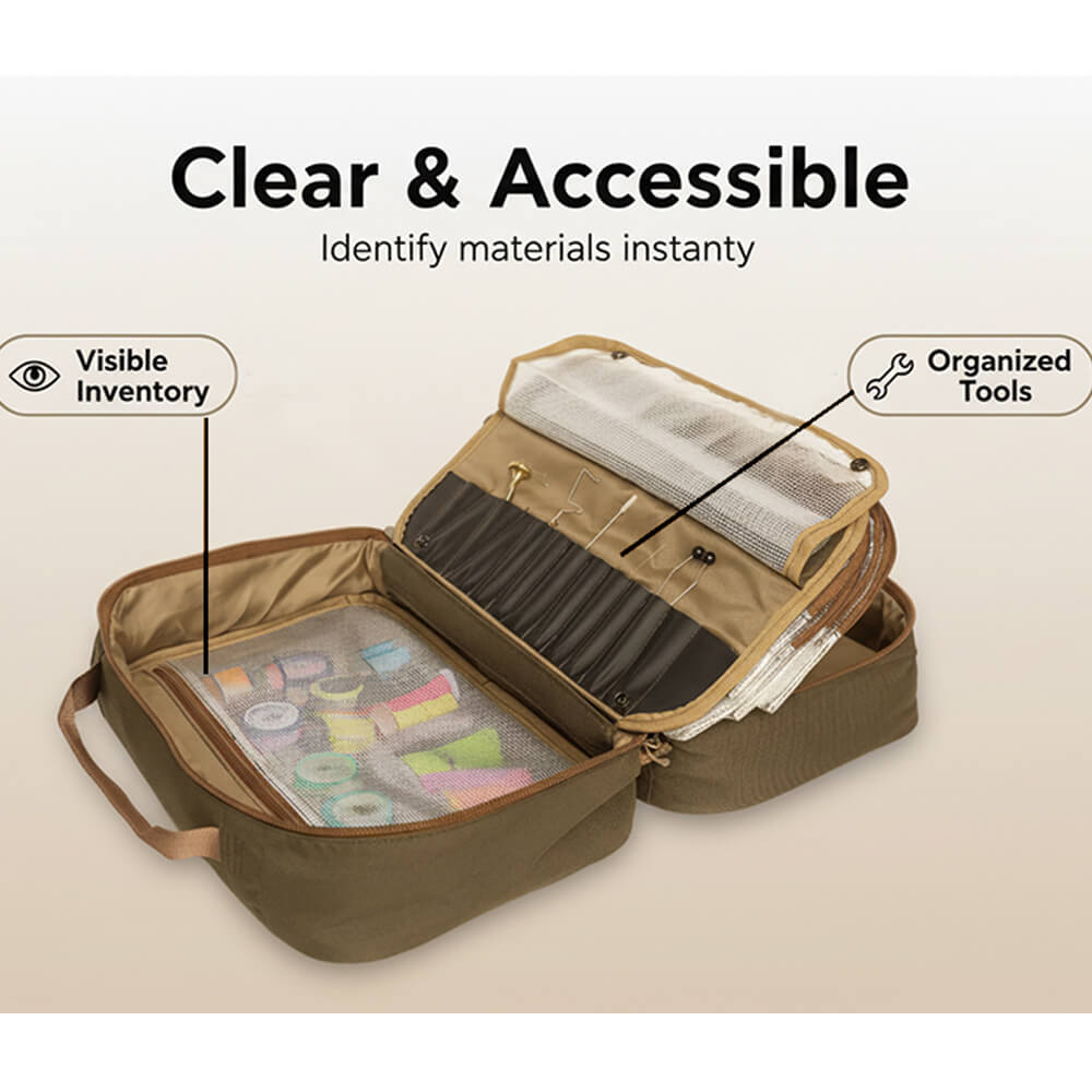 Raprance Fly Tying Kit | Fly Tying Storage | Fly Tying Travel Case | Fly Tying Organizer