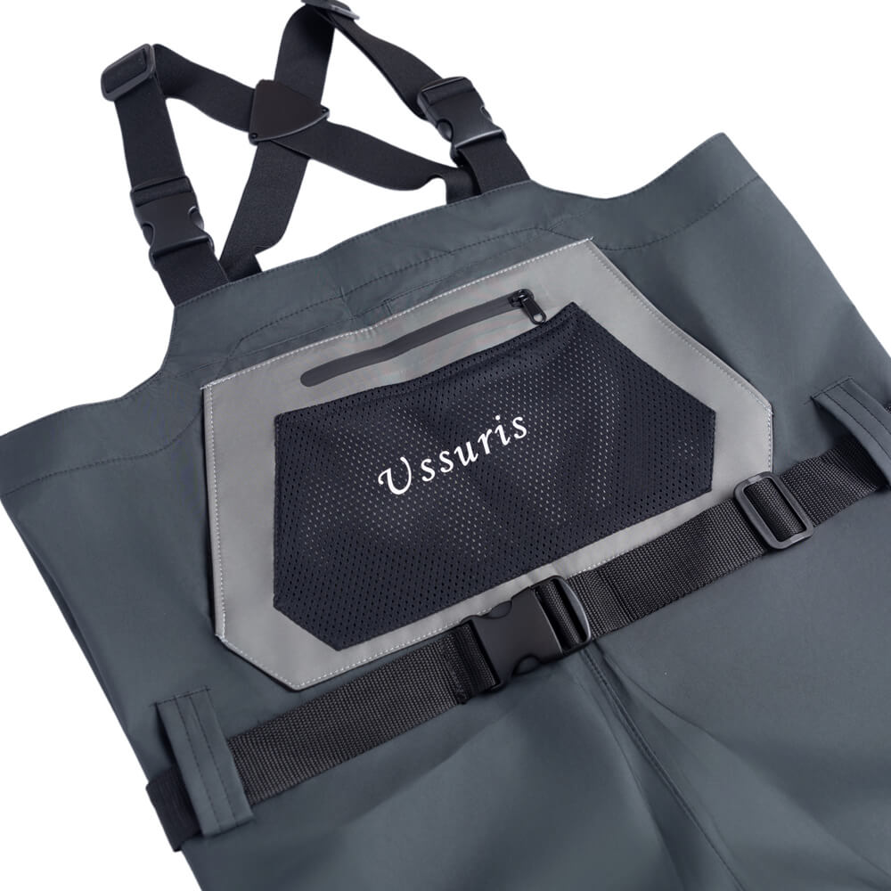 Ussuris Breathable Insulated Chest Waders, Perfect for 4 Seasons Fly Fishing Stocking Foot Waders for Men and Women