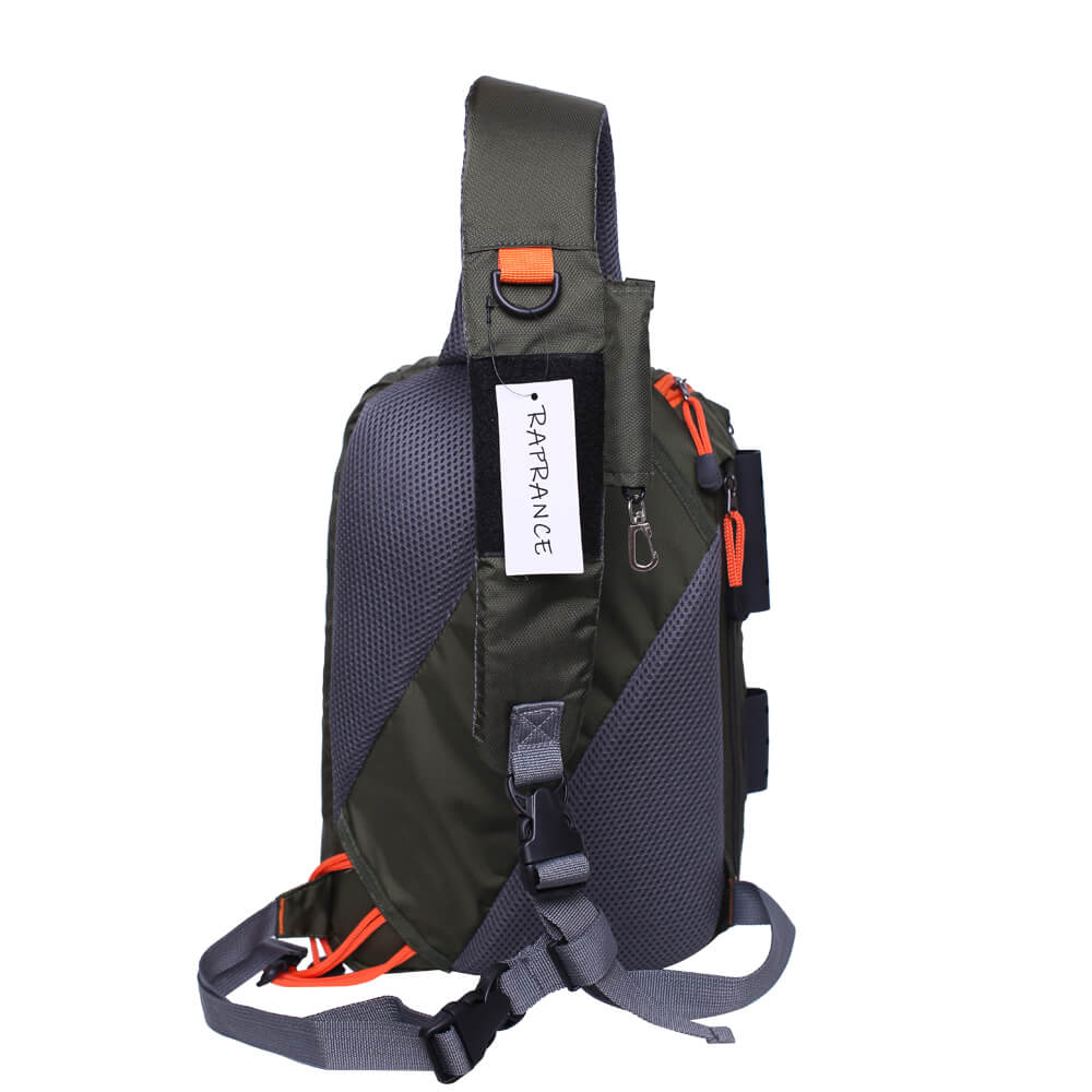 backpack for fly fishing travel Kylebooker Lightweight Adjustable Fly Fishing Tackle Bag with 10 Pockets, 2 Leashes
