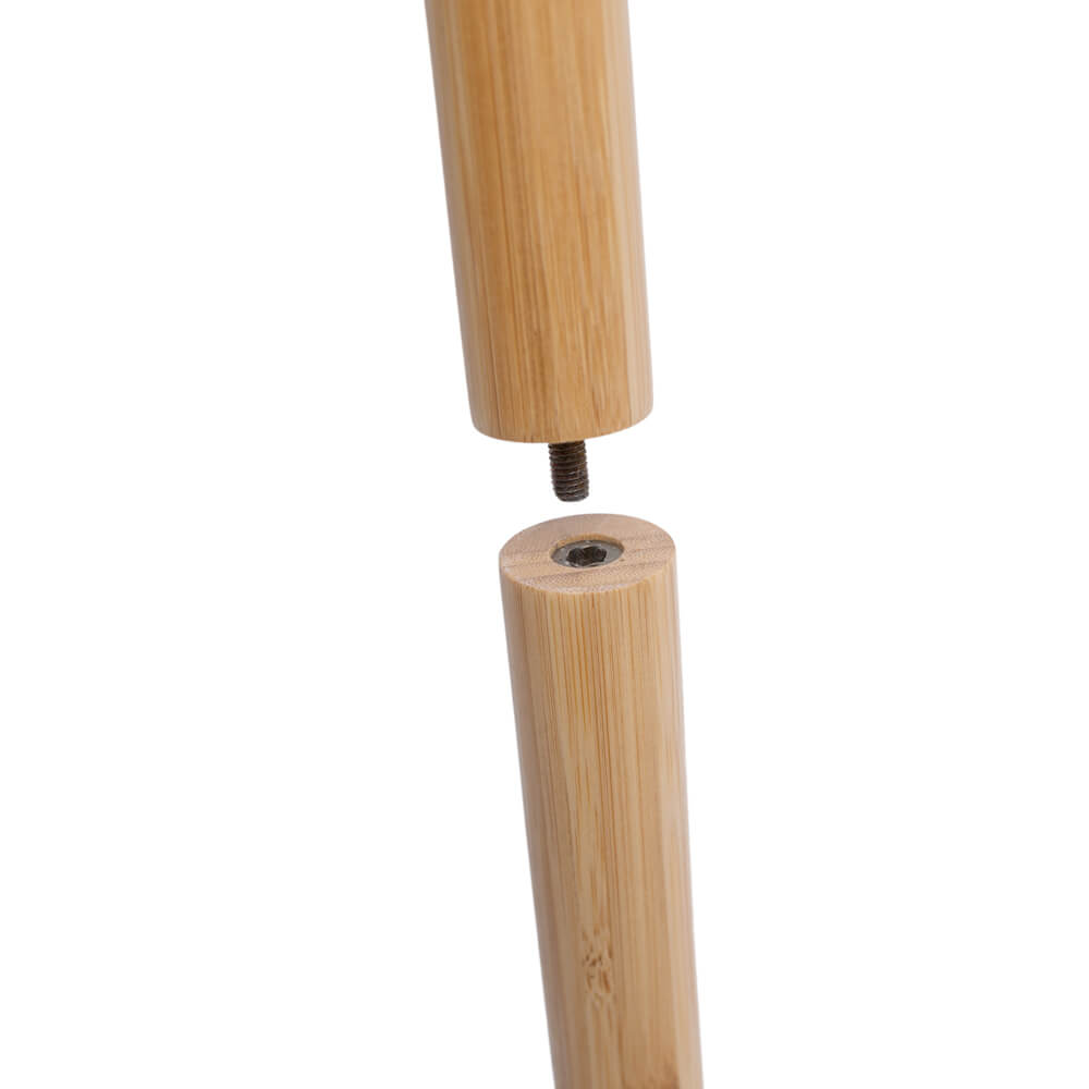 Raprance Round 15 Fishing Rod Storage Rack - Features Traditional Handcrafted Bamboo Post - No Tool Assembly, Bamboo