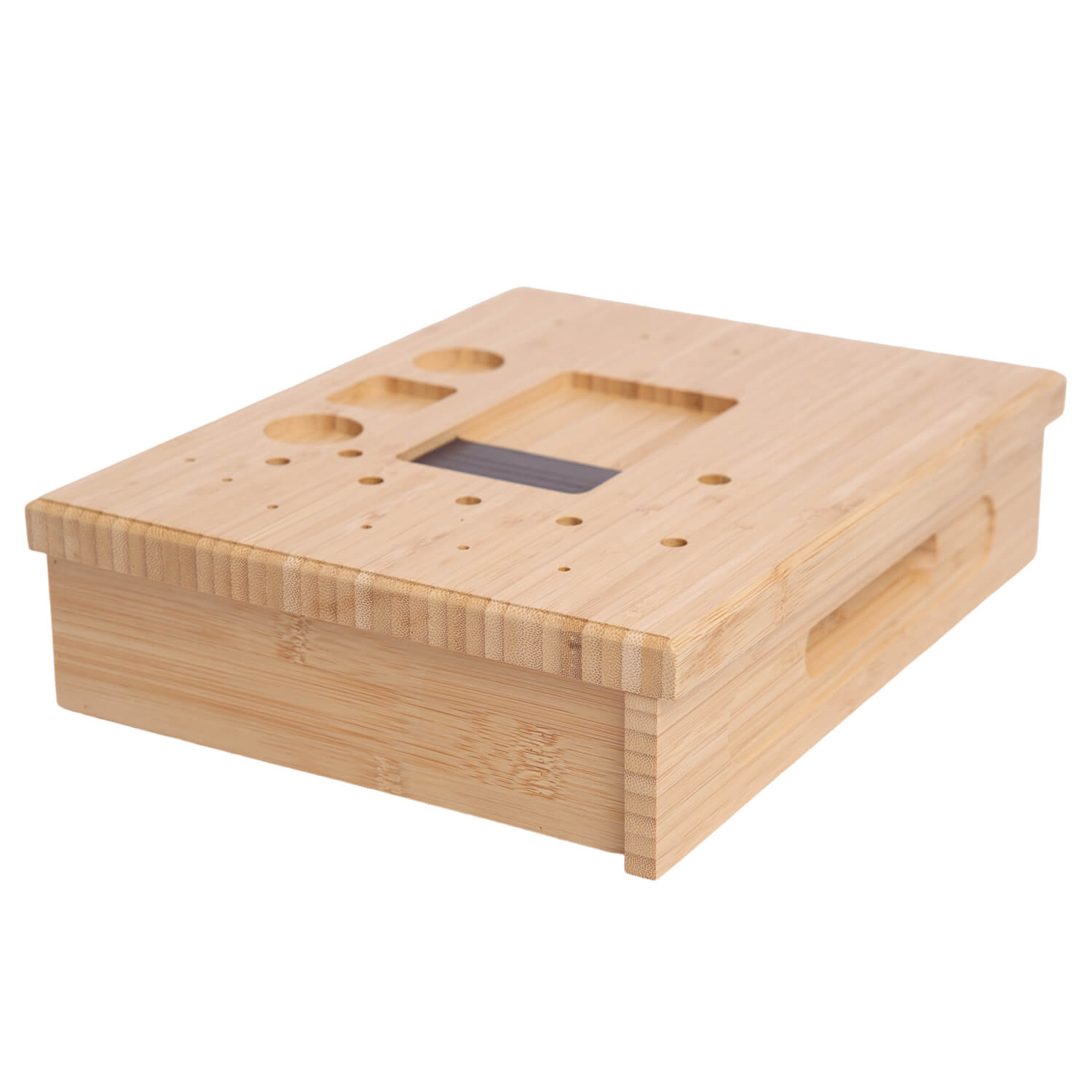 Raprance Bamboo Fly Tying Station , Fly Fishing Tool Organizer Caddy, Materials Tray Holder for Tying Flies