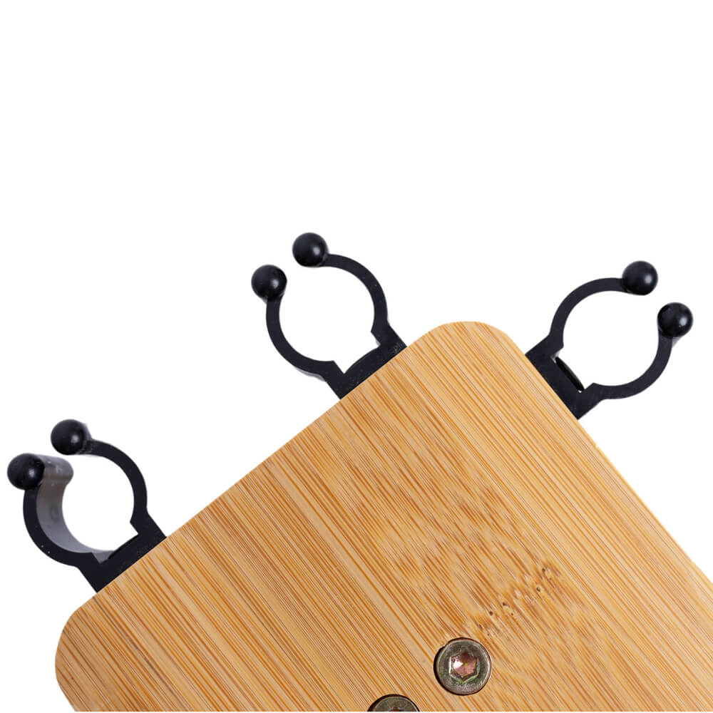 Raprance Fishing Rod Storage Racks, 100% Bamboo Floor Stand Fishing Pole Holders for Garage of 8 Rods or Combos