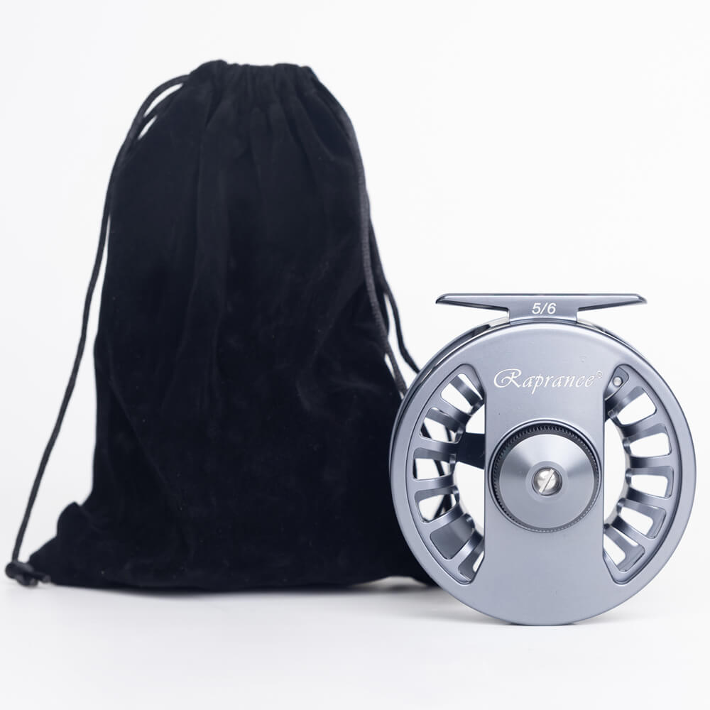 Raprance Fly Fishing Reel - CNC Aluminum Alloy, Ultra-Light, Instant Spool Change Side Button, for Freshwater/Saltwater (Matte Gunmetal Gray)