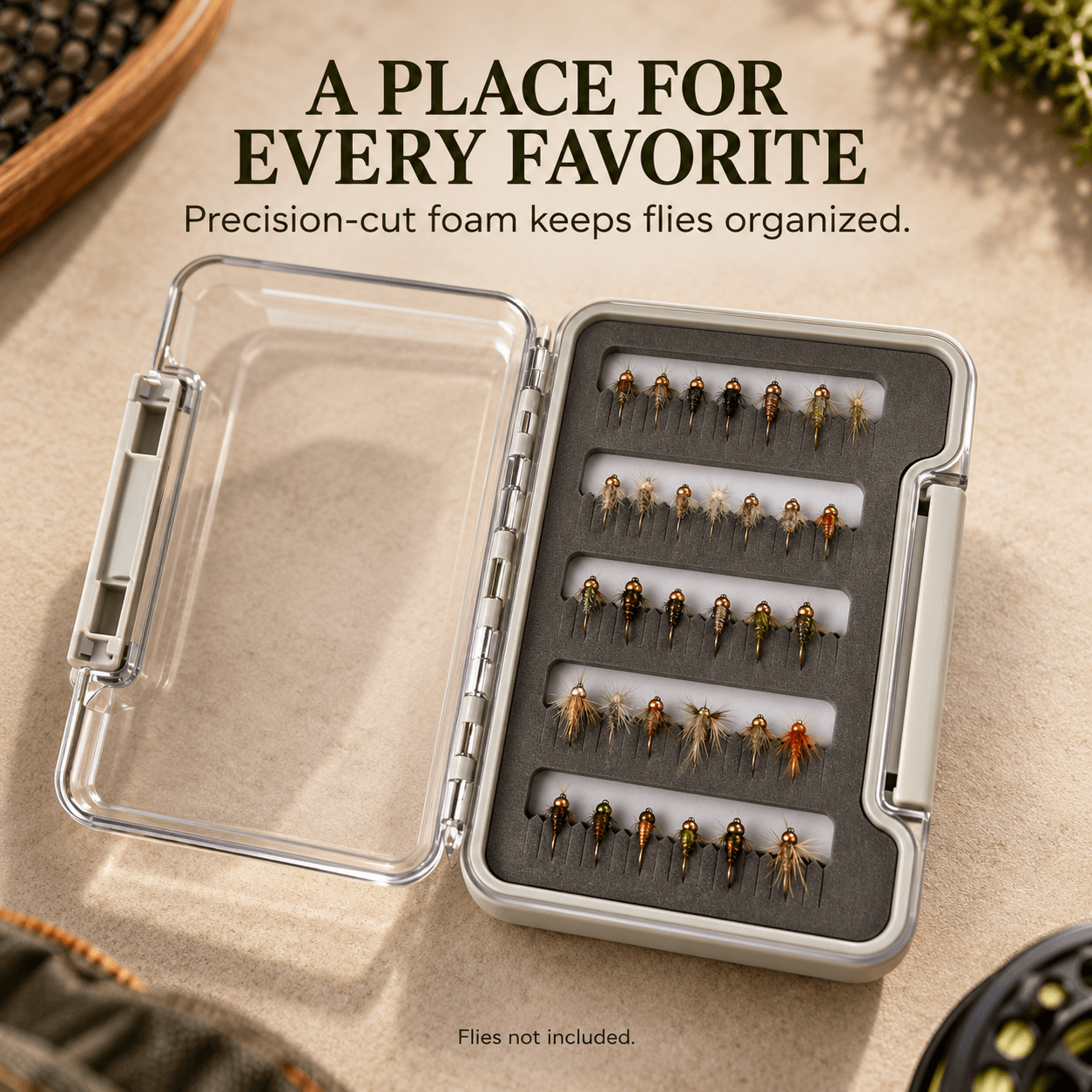 Raprance 2pack Premium Slim Clear Fly Box