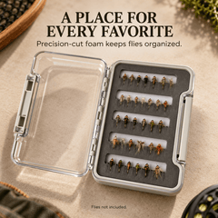 Raprance 2pack Premium Slim Clear Fly Box
